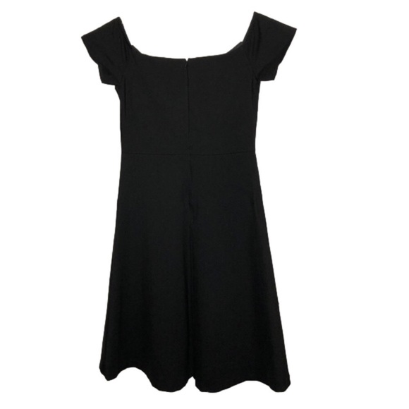 NWT - EVA FRANCO Black Lovey Dress Off the Shoulder Fit & Flare Tulle Size 12 - Picture 3 of 11